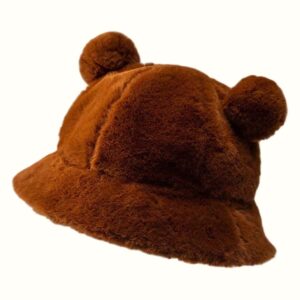 Bear Bucket Hat Camel