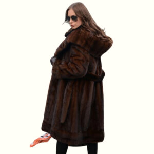 Brown Mink Coat viewed from back