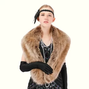 Fox Fur Collar Brown Viewed From Front