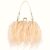Ostrich Feather Handbag Orange