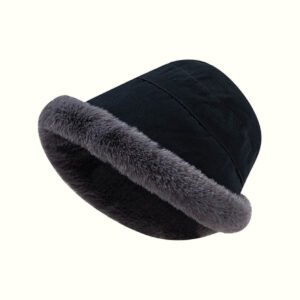 Plush Bucket Hat Black