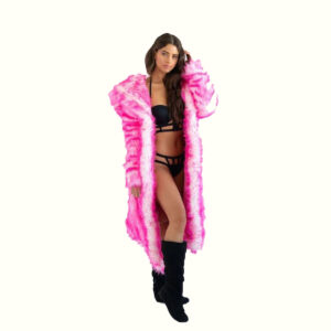 Led Fur Coat Unfolding Viewed From Front